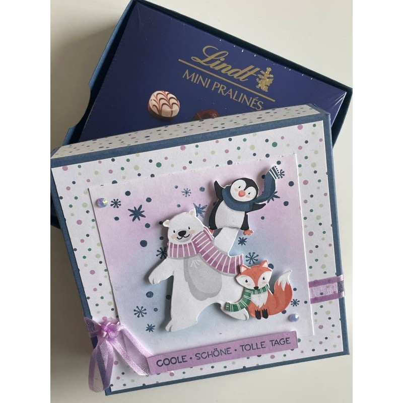 Lindt Geschenkbox lustige Wintertiere