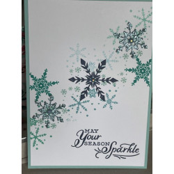 Karte Schneeflocken 2
